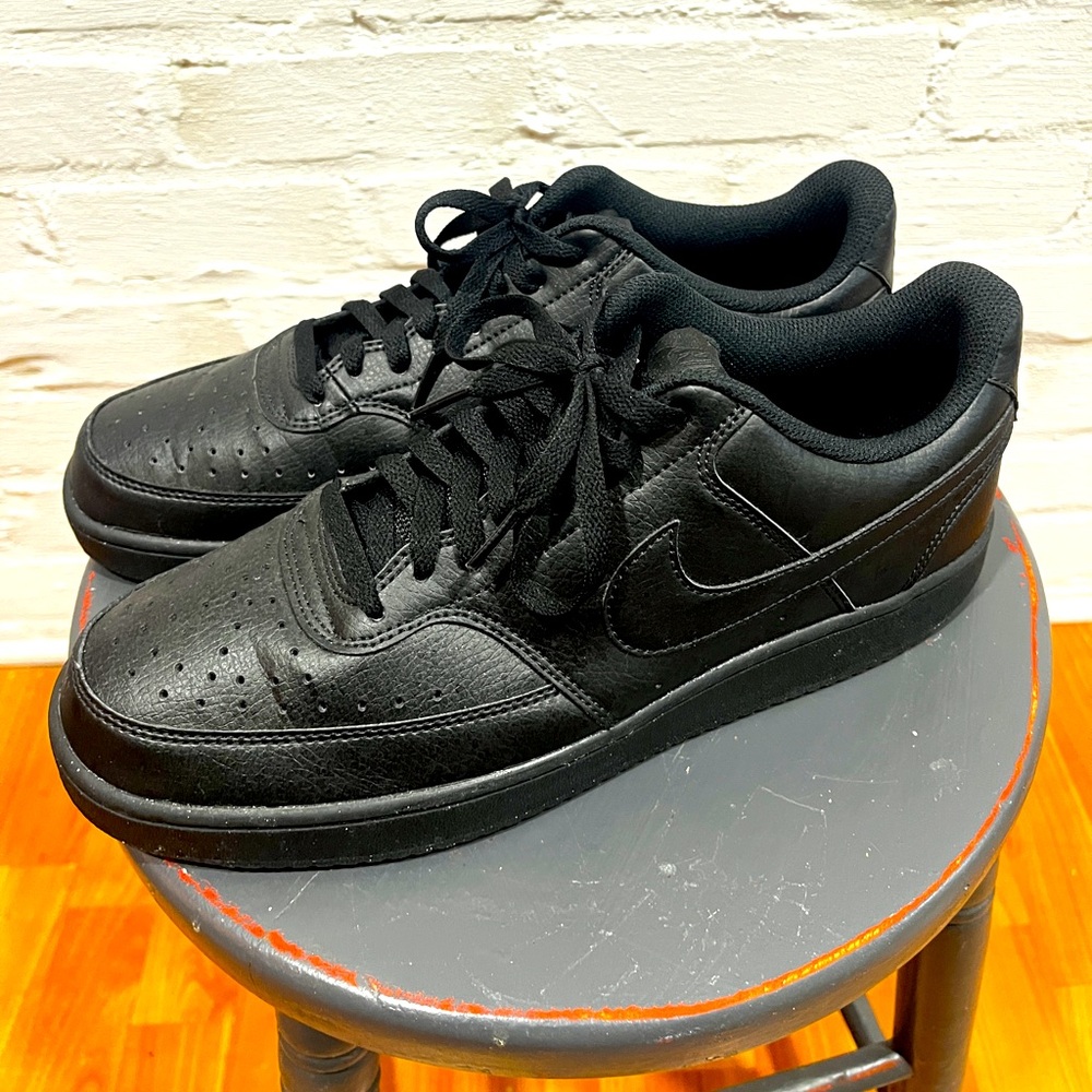 Nike Court Vision Low Triple Black. Size 11.5. Just like new. No box.